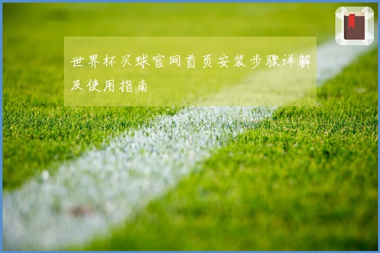 世界杯买球官网首页安装步骤详解及使用指南